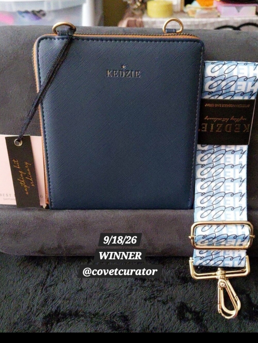 ENTER TO WIN: NWT - London Fog Faux Pebble Leather Crossbody - Picture 3 of 13